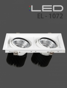 LED 멀티 2구 매입 72W(EL-1072) (타공 275x145)