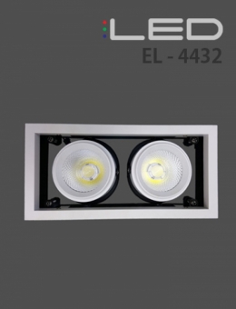 LED 멀티 2구 매입 24W(EL-4432) (타공 190x90)