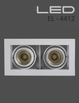 LED 멀티 2구 매입 24W(EL-4412) (타공 175x85)